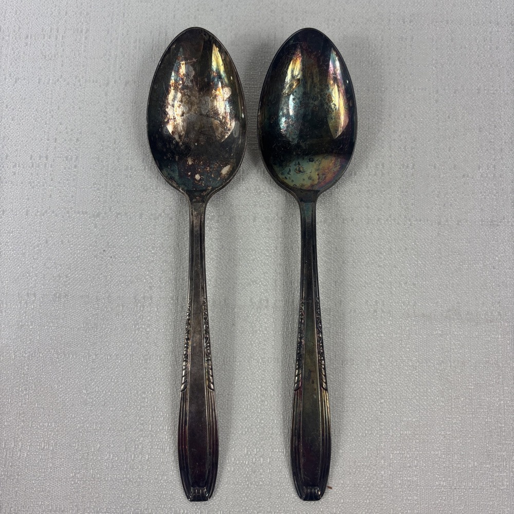 Vintage‎ Harmony House SERENADE Soup Dinner Spoons Set Of 2